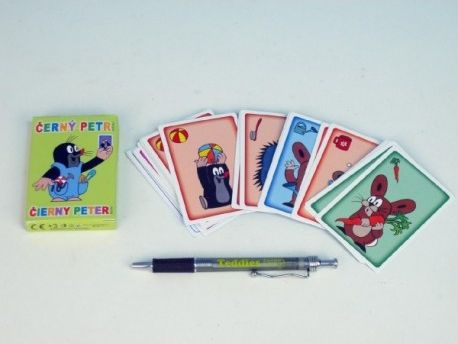 Černý Petr Krtek společenská hra - karty v papírové krabičce - obrázek 1