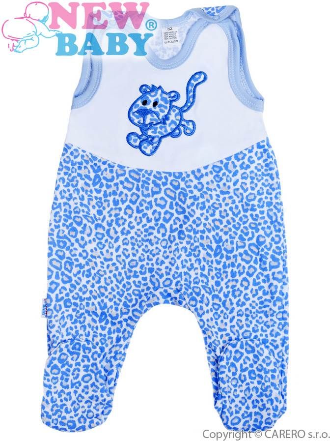 Kojenecké dupačky New Baby Leopardík modré Modrá 68 (4-6m) - obrázek 1
