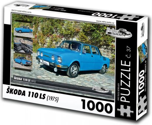 RETRO-AUTA Puzzle č. 37 Škoda 110 LS (1975) 1000 dílků - obrázek 1