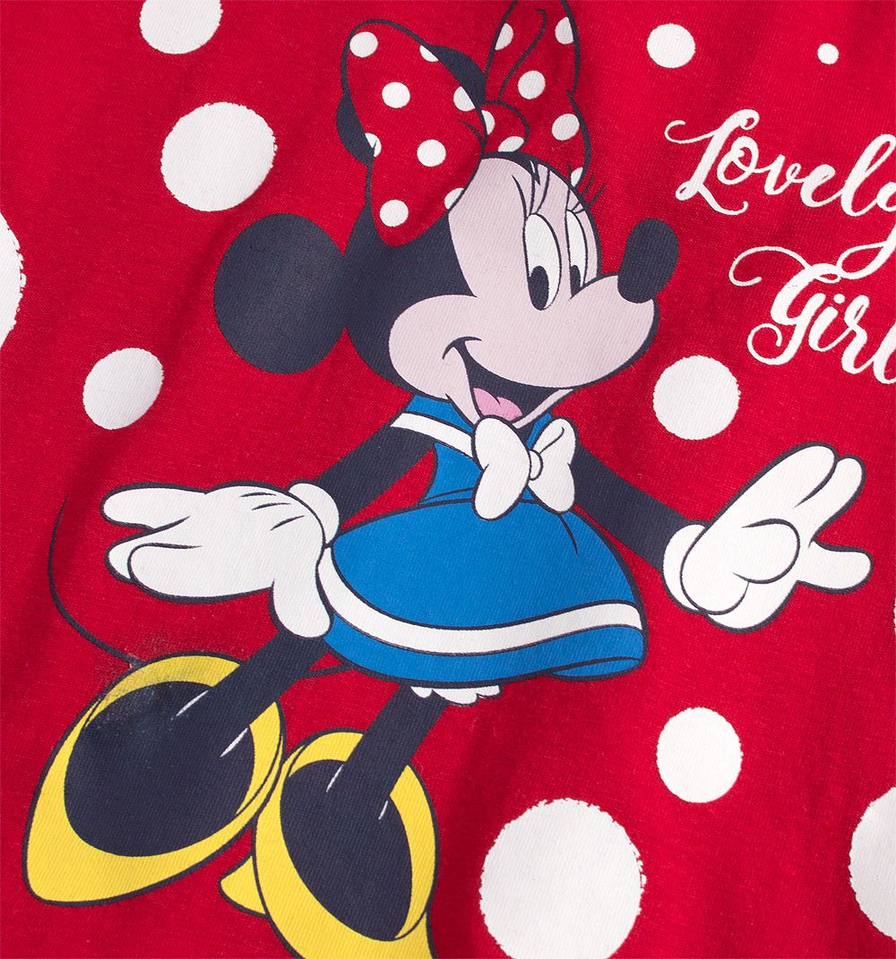 Dívčí letní souprava Disney MINNIE LOVELY GIRL červená Velikost: 92 - obrázek 3