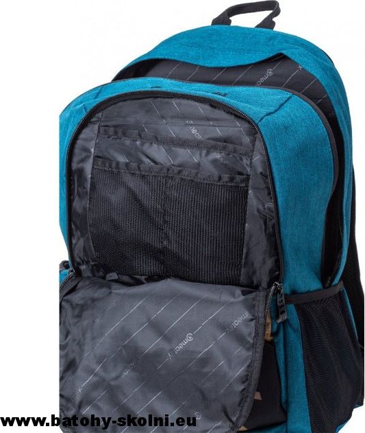 Studentský batoh Meatfly Basejumper 5 B Ht. Petrol Ht. Gold Black - Doprava Zdarma - obrázek 3