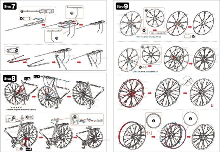 METAL EARTH 3D puzzle Bicykl (ICONX) - obrázek 2