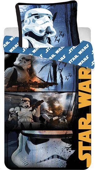 JERRY FABRICS Povlečení Star Wars Stormtroopers Bavlna 140/200cm, 70/90 cm - obrázek 1