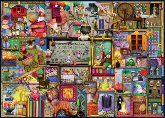 RAVENSBURGER Puzzle Komora plná řemesel 1000 dílků - obrázek 1