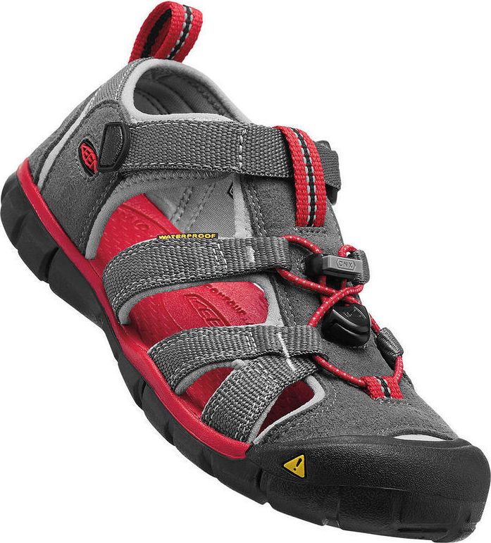 Keen Dětské sandály SEACAMP II CNX, magnet/racing red šedá 32/33 - obrázek 1