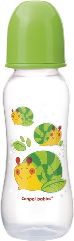 Kojenecká láhev Canpol Babies Happy Garden 250ml zelená - obrázek 1