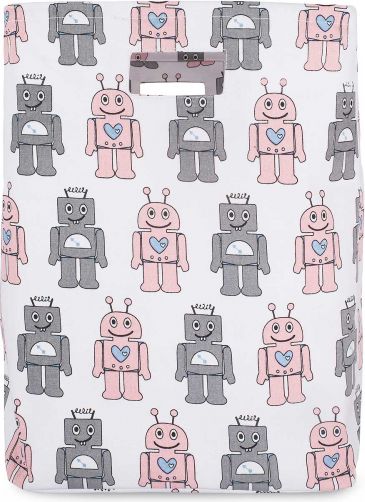 Jollein Koš na hračky XL, Robot Pink - obrázek 1
