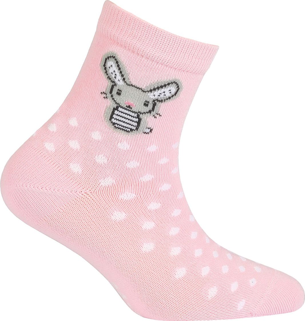 Dívčí ponožky GATTA ZAJÍČEK růžové Velikost: 21-23 - obrázek 1