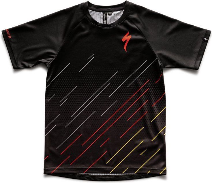 Specialized Enduro Grom Jersey SS Yth - black/charcoal hex L - obrázek 1