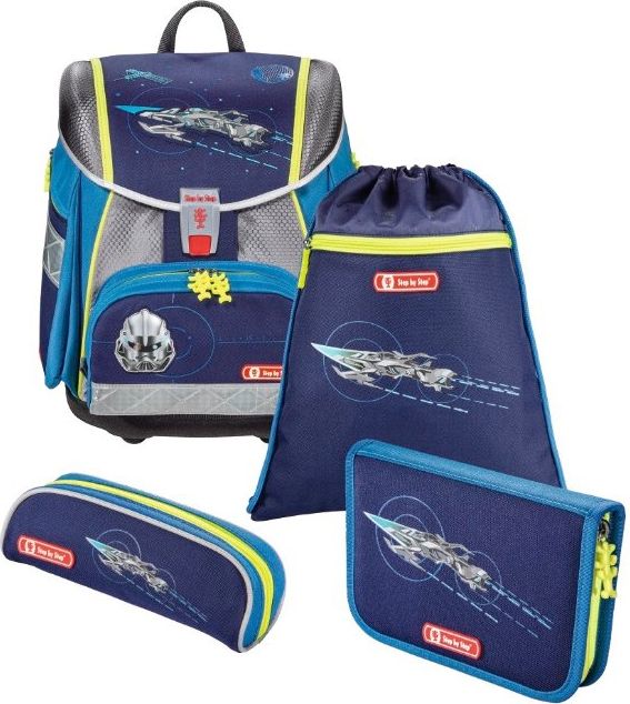 Školní aktovka Vesmírný pirát TOUCH2 4-dílný set Hama Step by Step - obrázek 2
