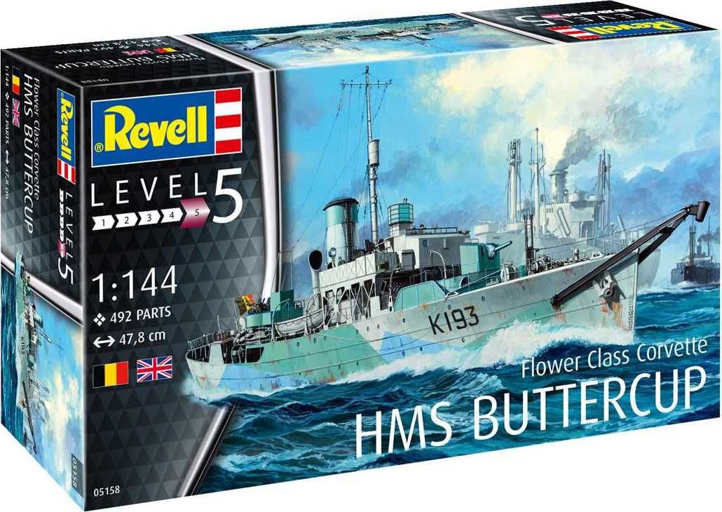 REVELL Plastic ModelKit loď 05158 - Flower Class Corvette HMS Buttercup (1:144) - obrázek 1