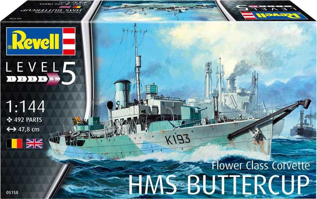 REVELL Plastic ModelKit loď 05158 - Flower Class Corvette HMS Buttercup (1:144) - obrázek 3
