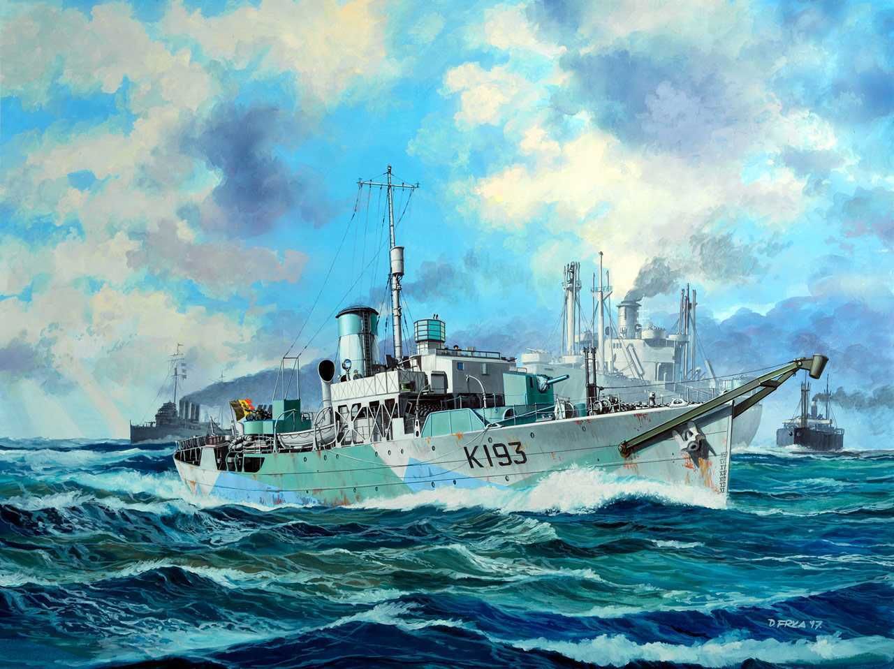 REVELL Plastic ModelKit loď 05158 - Flower Class Corvette HMS Buttercup (1:144) - obrázek 10