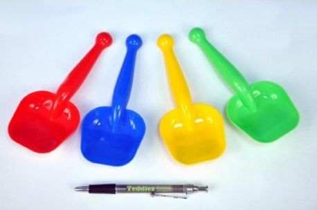 Lopatka na písek plast 17cm asst 4 barvy - obrázek 1
