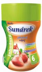 Sunárek Rozpustný nápoj jahodový dóza 200 g - obrázek 1