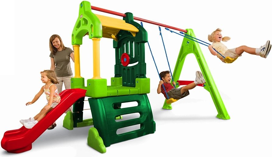 Little Tikes - Dětské hrací centrum Clubhouse natural - obrázek 1