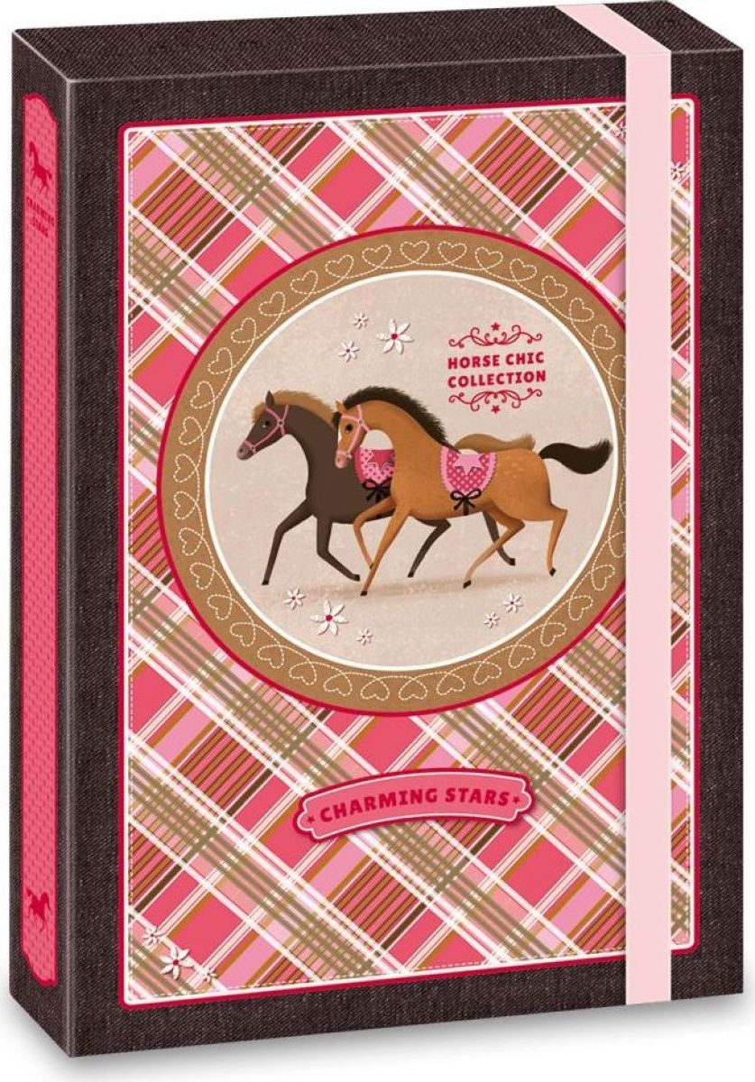 Ars Una Box na sešity Charming Stars koně A4 - obrázek 1