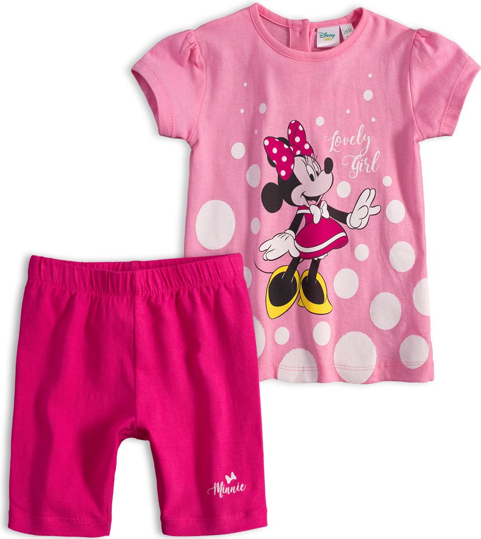 Dětská letní souprava Disney MINNIE LOVELY GIRL růžová Velikost: 86 - obrázek 1