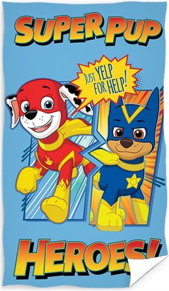 Carbotex · Dětský ručník Tlapková patrola - Paw Patrol - motiv Hrdinové - 100% bavlna - 30 x 50 cm - obrázek 1