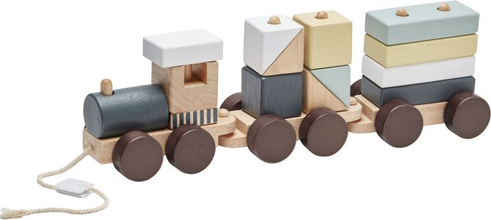 Kids Concept Vlak z kostek Neo dřevěný - obrázek 1