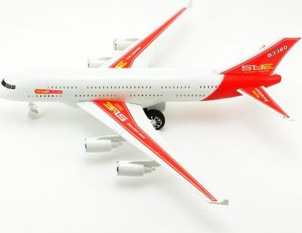 Teddies 50148 Letadlo plast 40cm na setrvačník na baterie se zvukem se světlem - obrázek 2