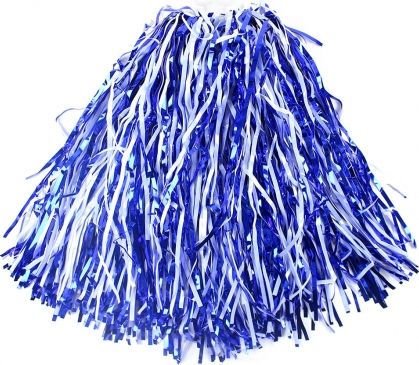 Mávátko pom pom, modro-bílé - obrázek 1