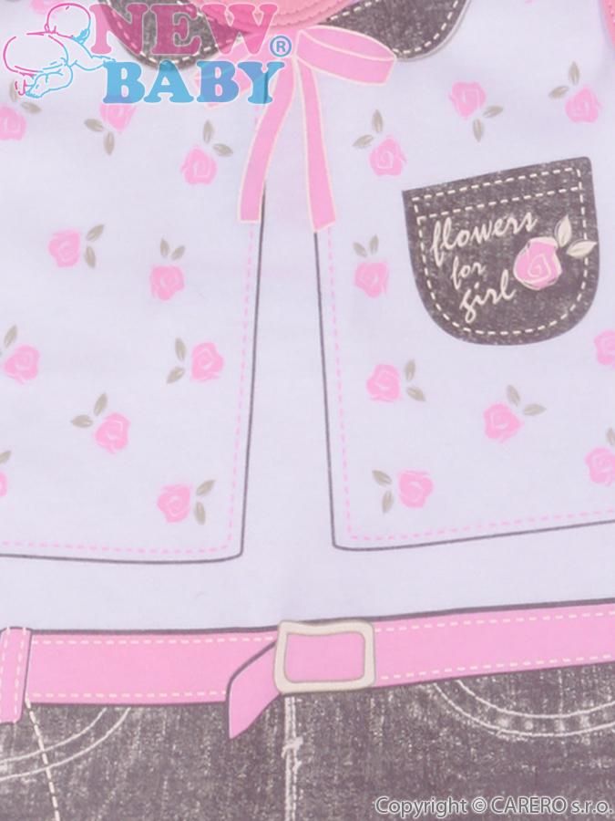 Kojenecké dupačky vel. 56 New Baby Jeans růžové - obrázek 3