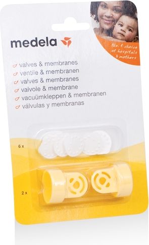 Medela 2 ventily vč. 6 bílých membrán - obrázek 1