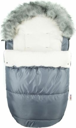 Fusák DELUX Baby Nellys ® s kožešinkou 105x50cm - grafit - obrázek 1