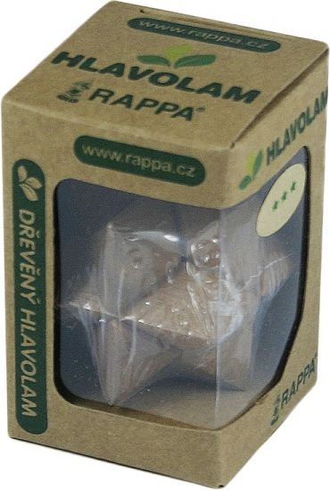 RAPPA Hlavolam dřevěný mini, 6 druhů - obrázek 3