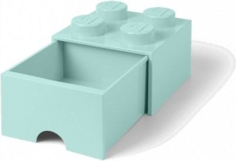LEGO úložný box 4 se šuplíkem aqua - obrázek 1