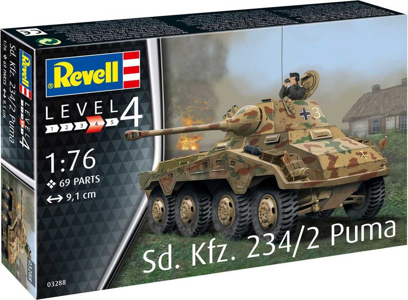 REVELL Plastic ModelKit military 03288 - Sd.Kfz. 234/2 Puma (1:76) - obrázek 1