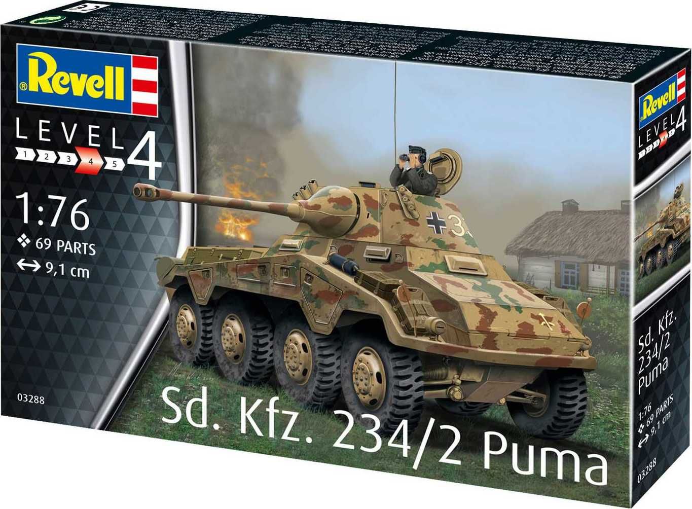 REVELL Plastic ModelKit military 03288 - Sd.Kfz. 234/2 Puma (1:76) - obrázek 2