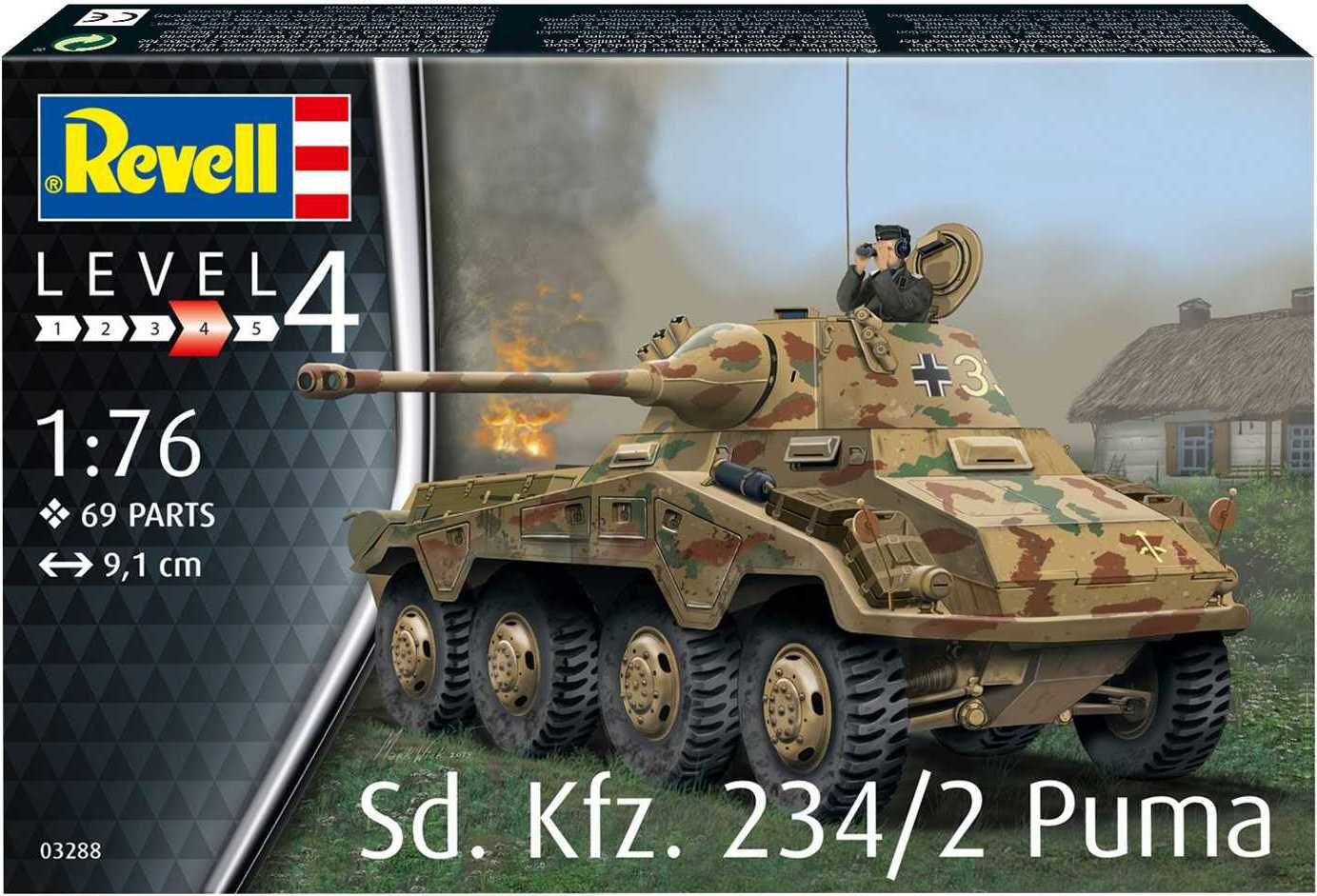 REVELL Plastic ModelKit military 03288 - Sd.Kfz. 234/2 Puma (1:76) - obrázek 3