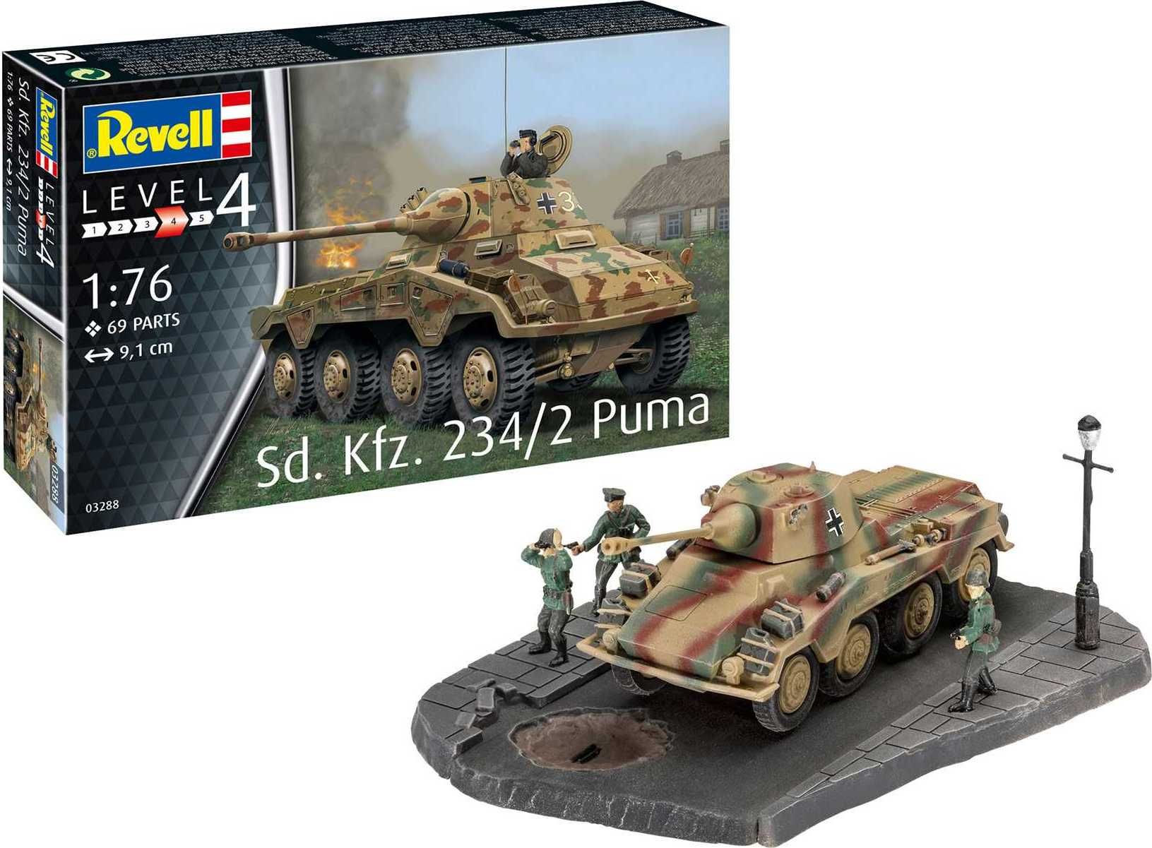REVELL Plastic ModelKit military 03288 - Sd.Kfz. 234/2 Puma (1:76) - obrázek 9