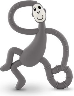 Matchstick Monkey Dancing Monkey Teether, šedá - obrázek 1