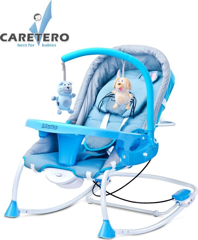 Dětské lehátko CARETERO Rancho blue Modrá - obrázek 1