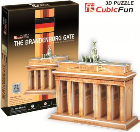 CUBICFUN 3D puzzle Braniborská brána 31 dílků - obrázek 1