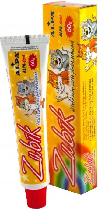 Alpa dent dětská zubní pasta Zubík 60g - obrázek 1
