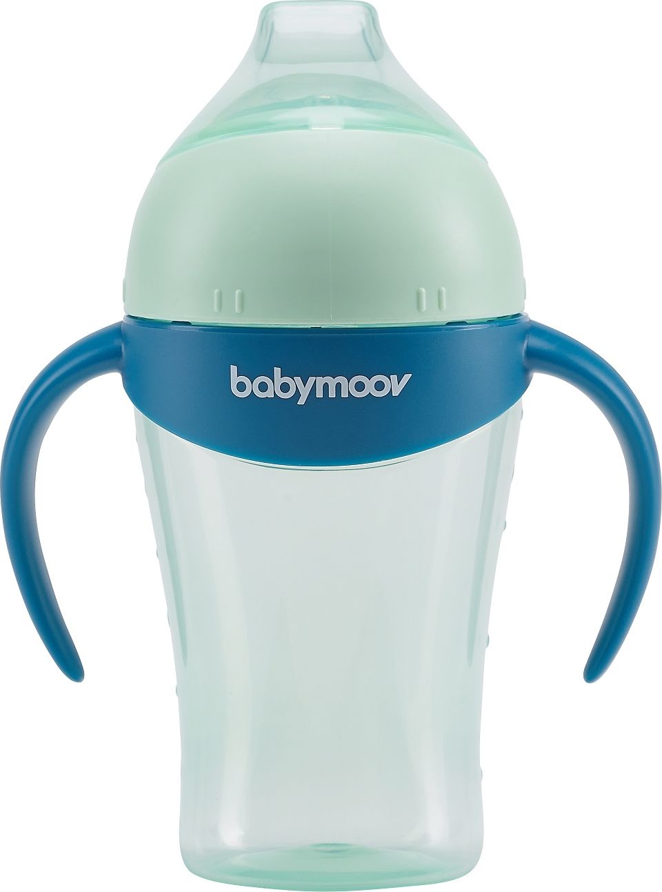 BABYMOOV Nekapající hrníček s úchyty 180ml Azur - obrázek 1