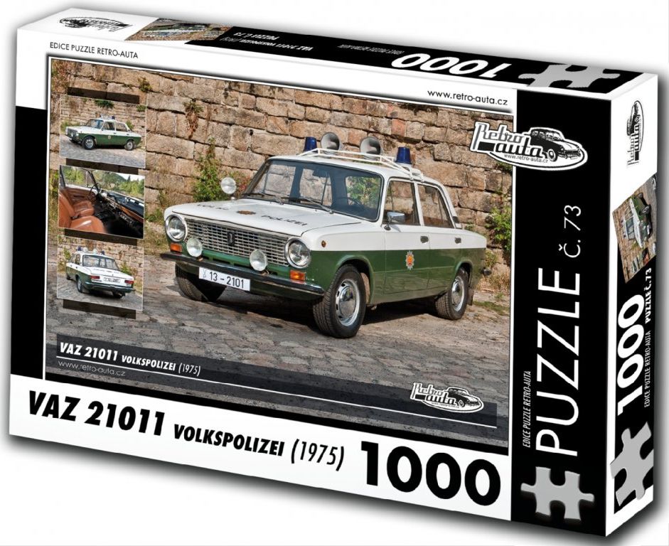 RETRO-AUTA Puzzle č. 73 VAZ 21011 Volkspolizei (1975) 1000 dílků - obrázek 1
