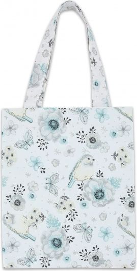 Bavlněná taška Baby Nellys Mini pro děti - Ptáčci mátoví - obrázek 1