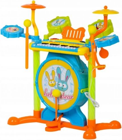 Canhui Toys Multistore Plastová bicí sada s klavírem + židlička - obrázek 1