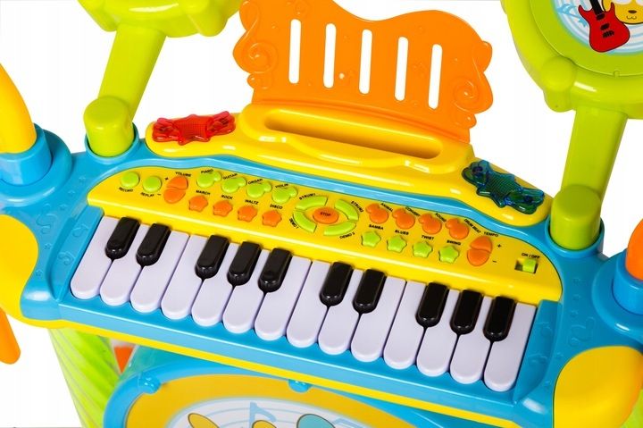 Canhui Toys Multistore Plastová bicí sada s klavírem + židlička - obrázek 3