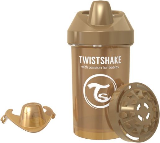 Twistshake Láhev pro batolata 300ml 8+m PEARL bronzová - obrázek 1