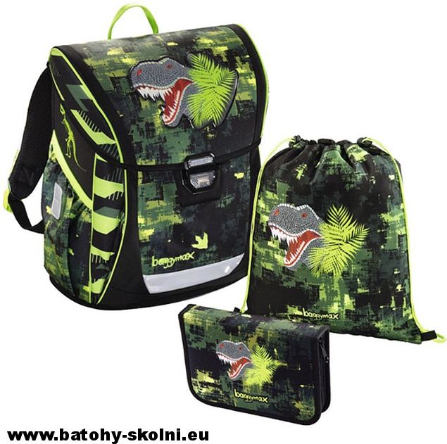 Školní aktovka 3 dílný set Dino Baggymax Fabby - Doprava Zdarma - obrázek 2
