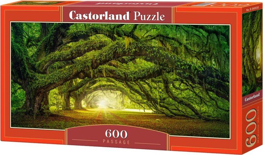 CASTORLAND Panoramatické puzzle Lesní cesta 600 dílků - obrázek 2