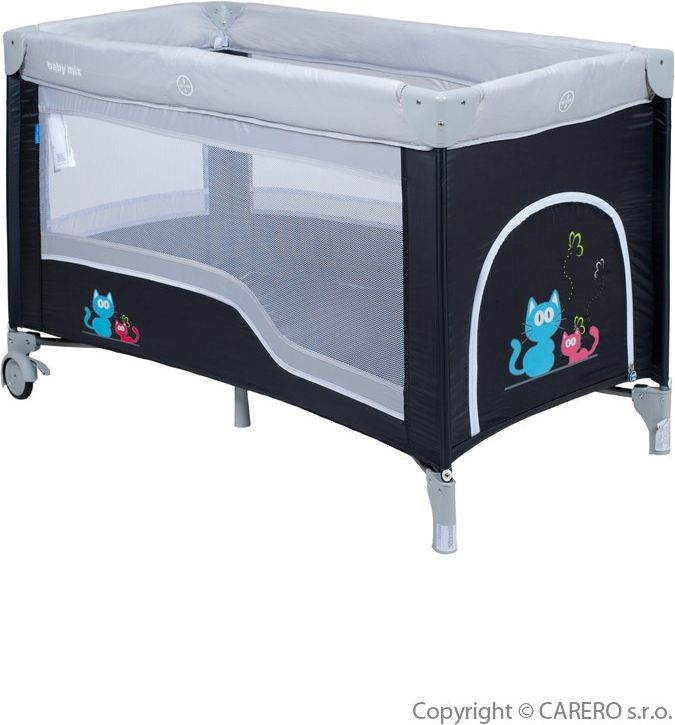 Dětská cestovní postýlka Baby Mix dark grey - obrázek 1