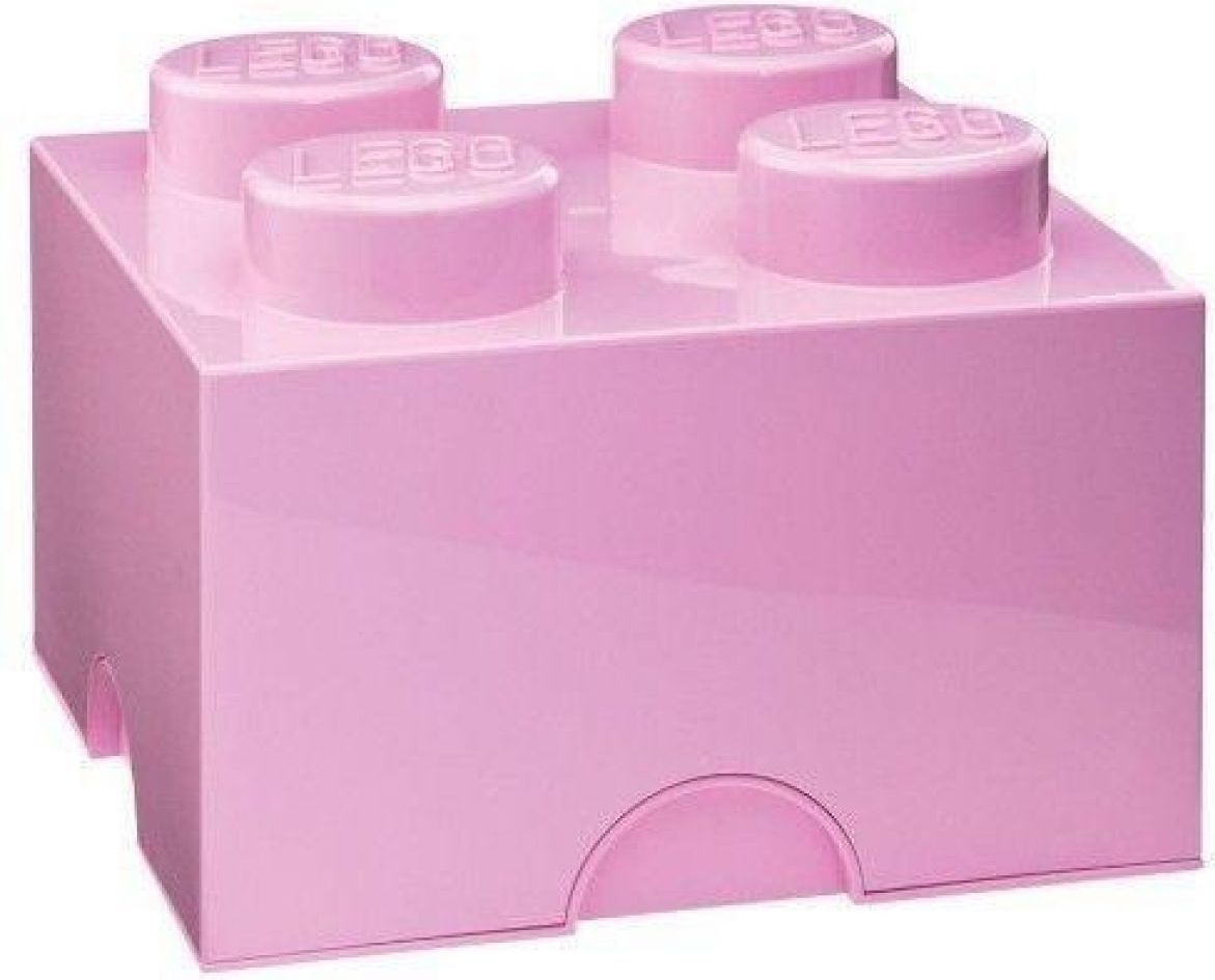 LEGO Úložný box 25x25x18cm- Světle růžová - obrázek 1