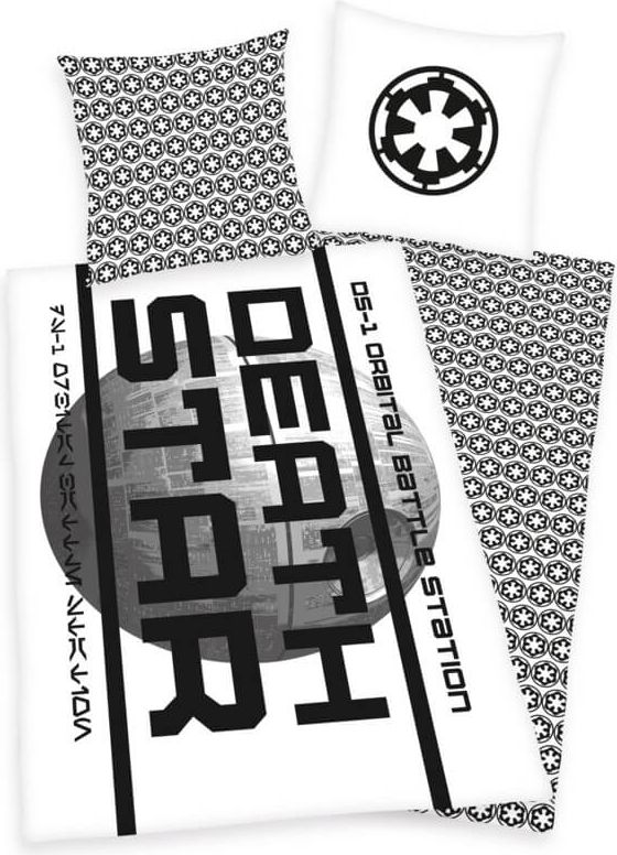 HERDING Povlečení Star Wars Hvězda smrti Bavlna 140/200 70/90 cm - obrázek 1